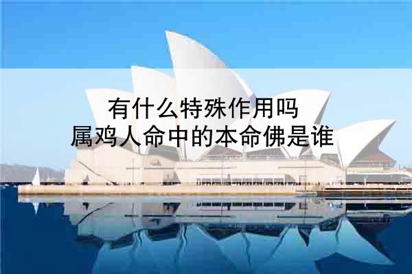 有什么特殊作用吗 属鸡人命中的本命佛是谁