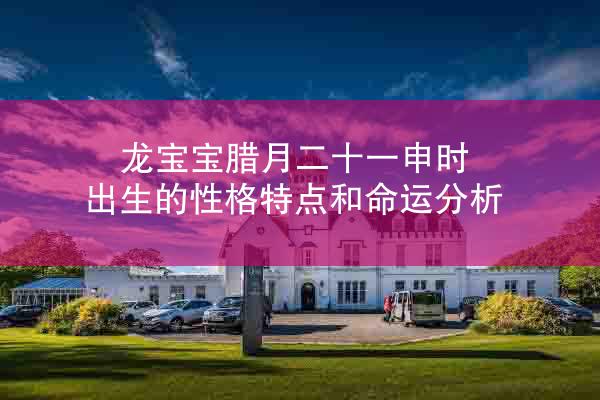 龙宝宝腊月二十一申时出生的性格特点和命运分析