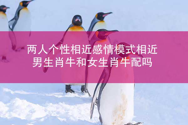 两人个性相近感情模式相近 男生肖牛和女生肖牛配吗