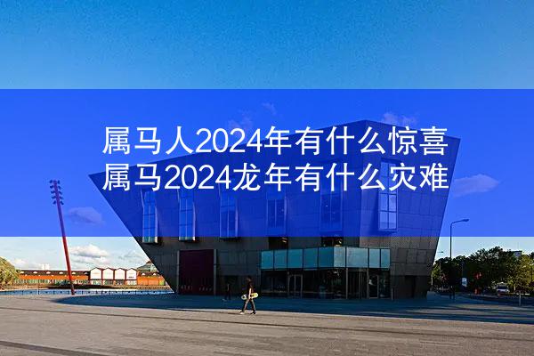 属马人2024年有什么惊喜 属马2024龙年有什么灾难