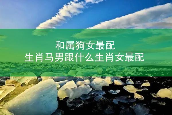 和属狗女最配 生肖马男跟什么生肖女最配