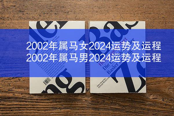 2002年属马女2024运势及运程 2002年属马男2024运势及运程