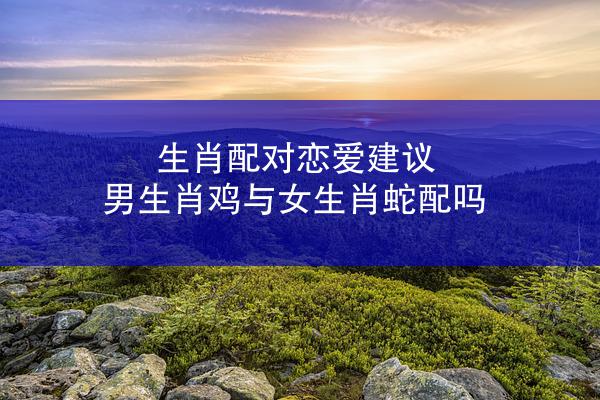生肖配对恋爱建议 男生肖鸡与女生肖蛇配吗
