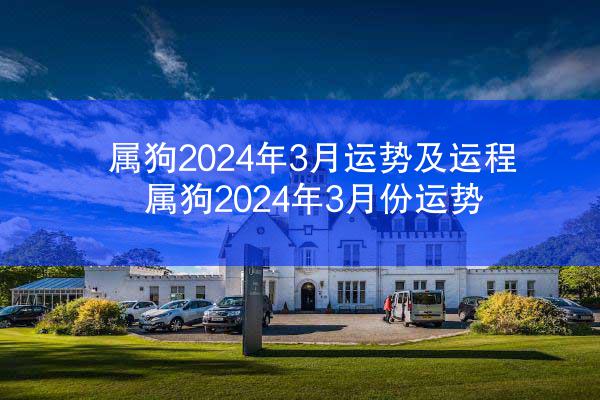 属狗2024年3月运势及运程 属狗2024年3月份运势