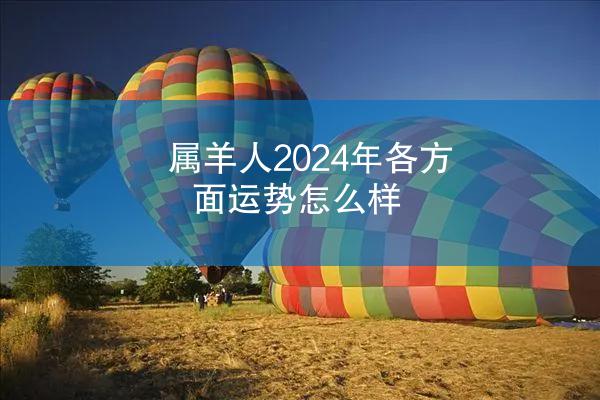 属羊人2024年各方面运势怎么样
