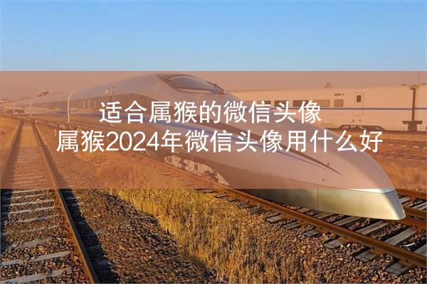 适合属猴的微信头像 属猴2024年微信头像用什么好