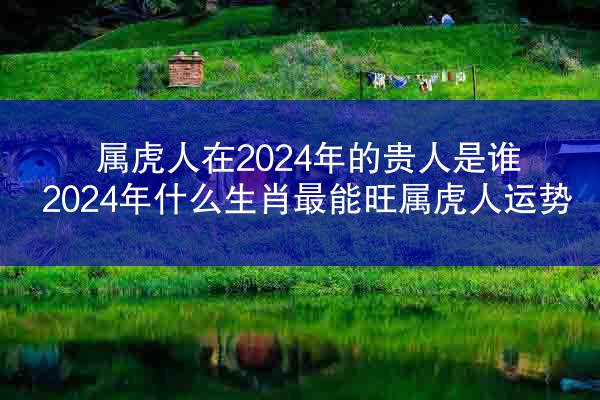 属虎人在2024年的贵人是谁 2024年什么生肖最能旺属虎人运势