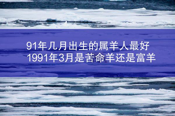 91年几月出生的属羊人最好 1991年3月是苦命羊还是富羊