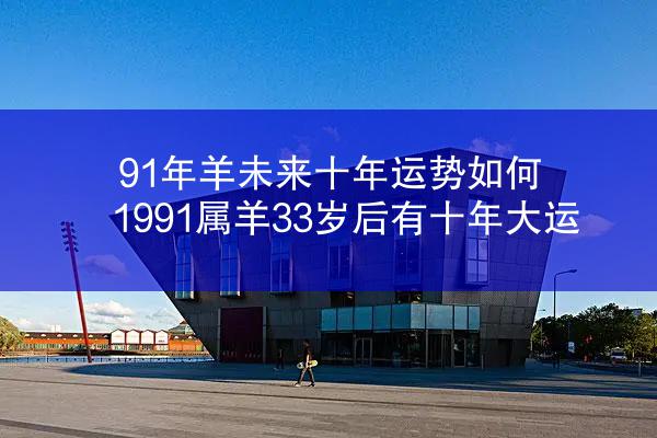 91年羊未来十年运势如何 1991属羊33岁后有十年大运