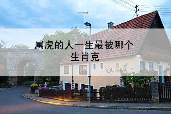 属虎的人一生最被哪个生肖克