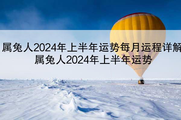 属兔人2024年上半年运势每月运程详解 属兔人2024年上半年运势