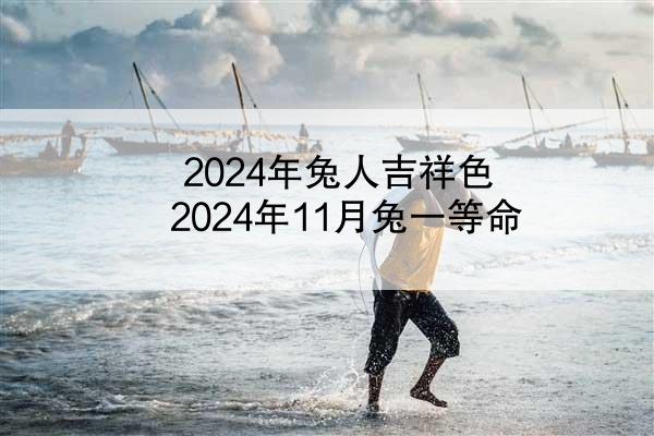 2024年兔人吉祥色 2024年11月兔一等命