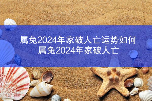 属兔2024年家破人亡运势如何 属兔2024年家破人亡