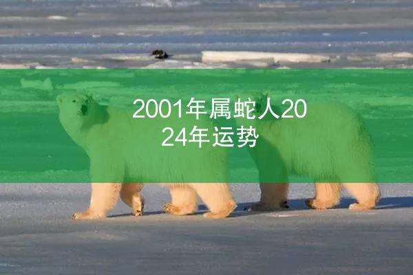 2001年属蛇人2024年运势