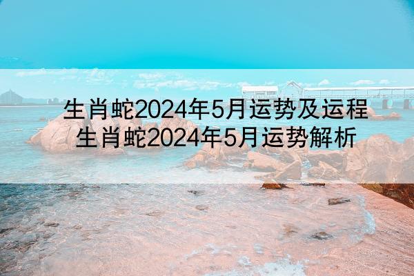 生肖蛇2024年5月运势及运程 生肖蛇2024年5月运势解析