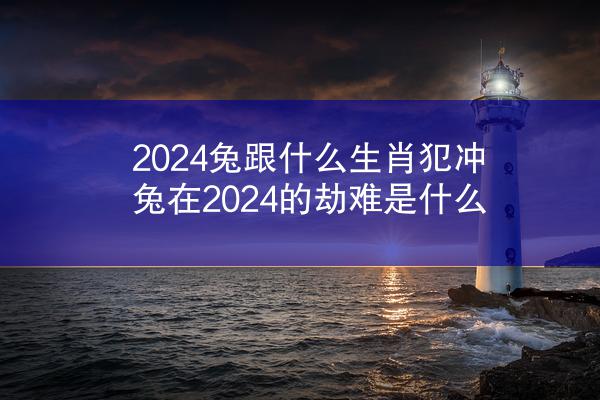 2024兔跟什么生肖犯冲 兔在2024的劫难是什么
