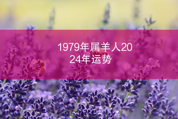 1979年属羊人2024年运势