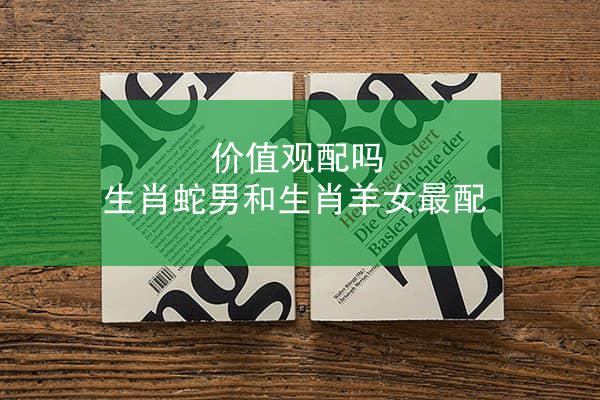 价值观配吗 生肖蛇男和生肖羊女最配