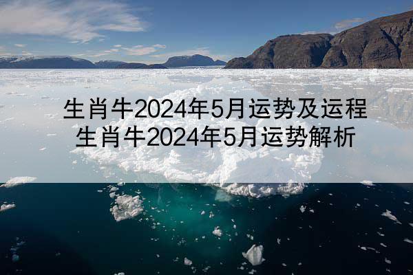 生肖牛2024年5月运势及运程 生肖牛2024年5月运势解析