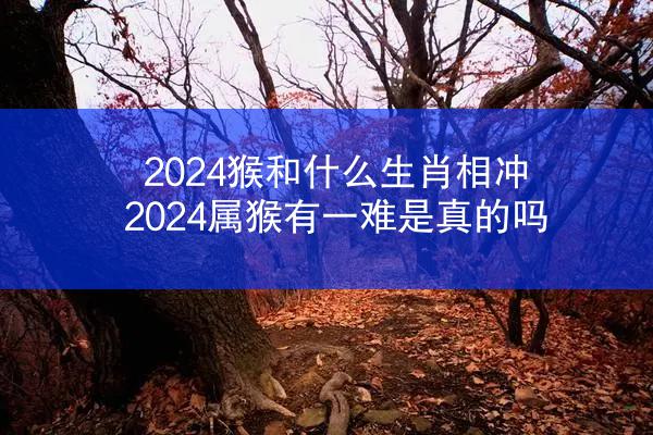 2024猴和什么生肖相冲 2024属猴有一难是真的吗