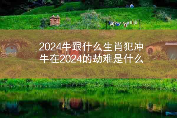 2024牛跟什么生肖犯冲 牛在2024的劫难是什么