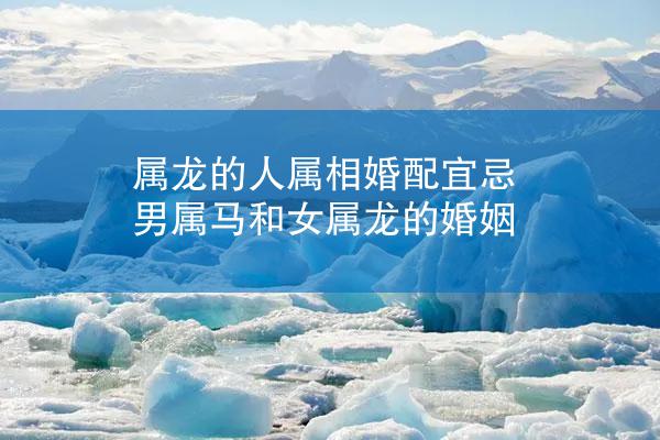 属龙的人属相婚配宜忌 男属马和女属龙的婚姻