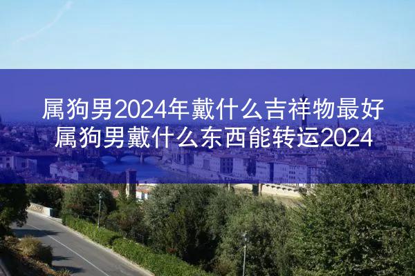 属狗男2024年戴什么吉祥物最好 属狗男戴什么东西能转运2024