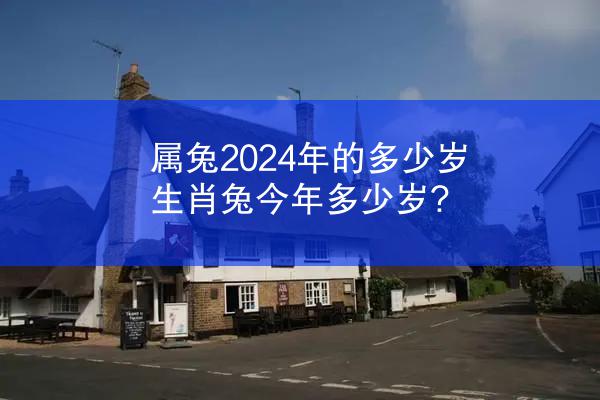 属兔2024年的多少岁 生肖兔今年多少岁?