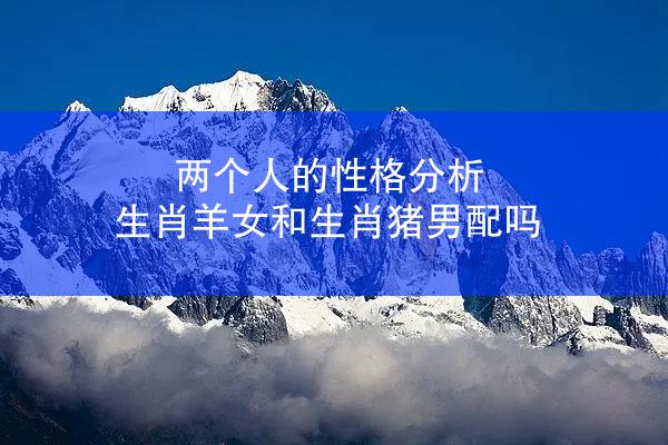 两个人的性格分析 生肖羊女和生肖猪男配吗