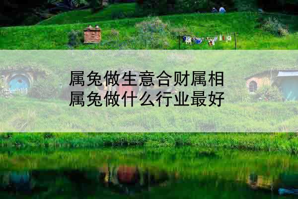 属兔做生意合财属相 属兔做什么行业最好