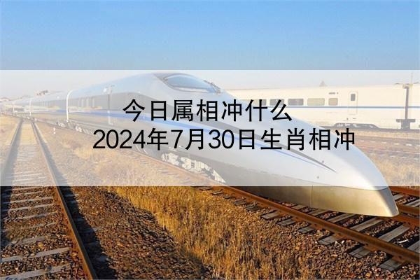 今日属相冲什么 2024年7月30日生肖相冲