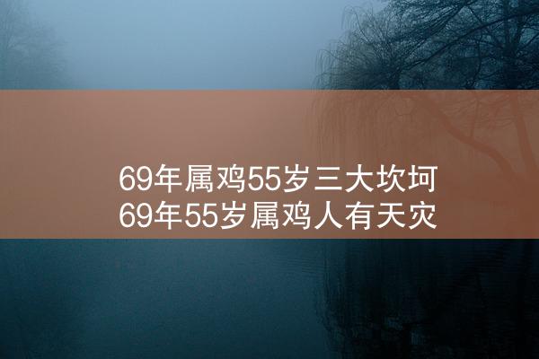  69年属鸡55岁三大坎坷 69年55岁属鸡人有天灾