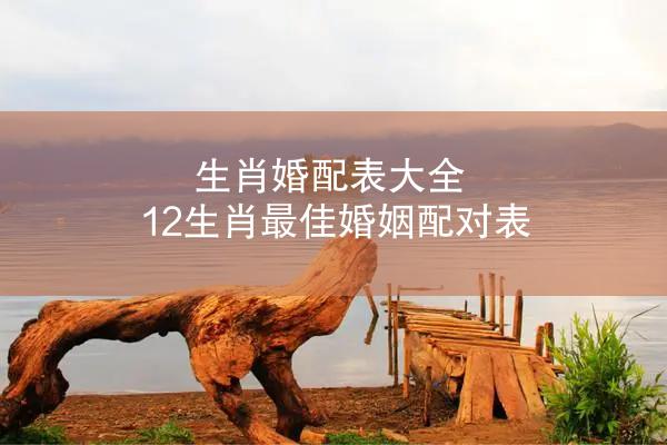生肖婚配表大全 12生肖最佳婚姻配对表