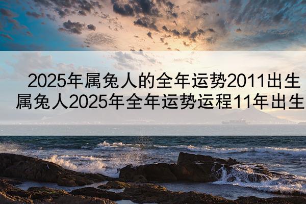 2025年属兔人的全年运势2011出生 属兔人2025年全年运势运程11年出生