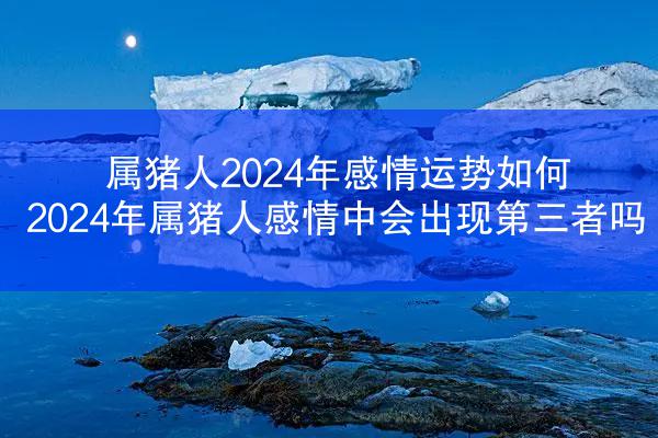 属猪人2024年感情运势如何 2024年属猪人感情中会出现第三者吗