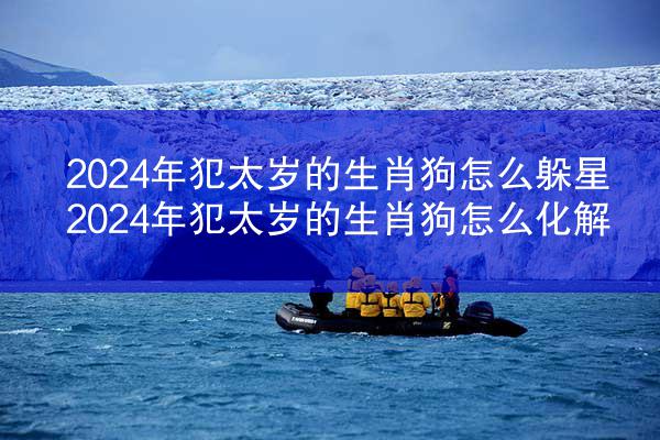 2024年犯太岁的生肖狗怎么躲星 2024年犯太岁的生肖狗怎么化解