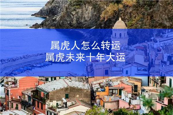 属虎人怎么转运 属虎未来十年大运