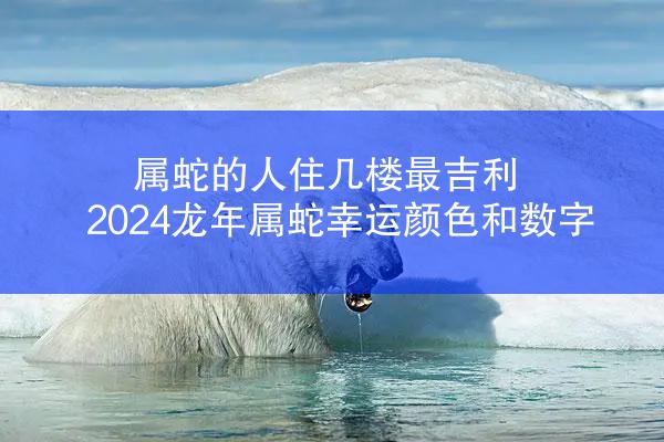 属蛇的人住几楼最吉利 2024龙年属蛇幸运颜色和数字