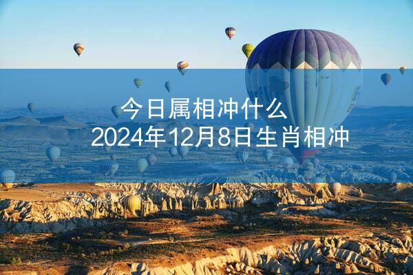 今日属相冲什么 2024年12月8日生肖相冲