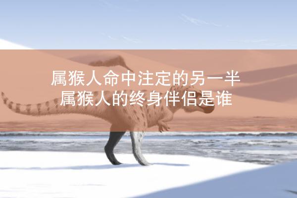 属猴人命中注定的另一半 属猴人的终身伴侣是谁