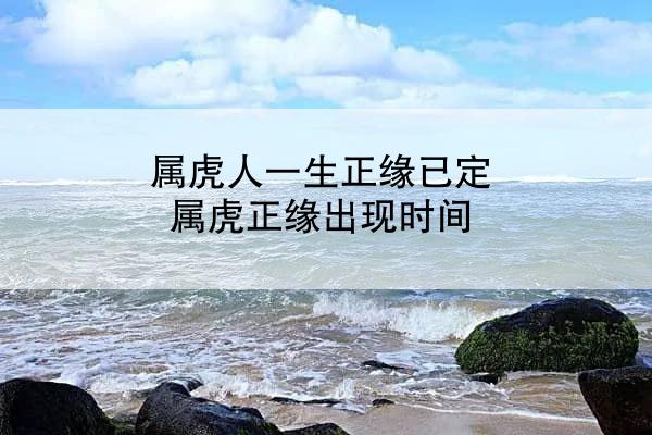 属虎人一生正缘已定 属虎正缘出现时间