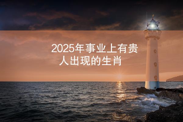 2025年事业上有贵人出现的生肖