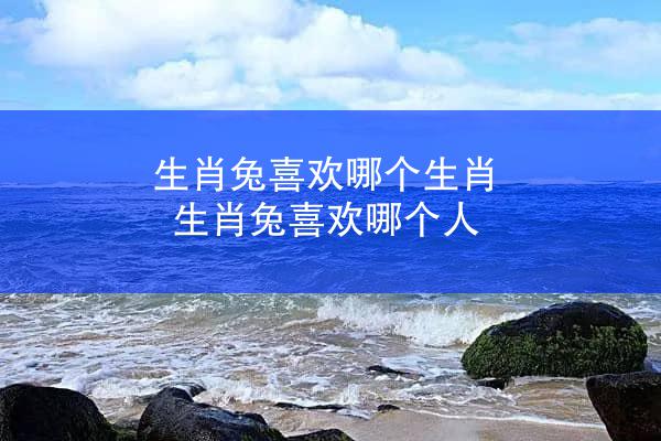 生肖兔喜欢哪个生肖 生肖兔喜欢哪个人