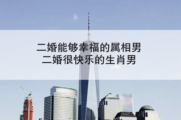二婚能够幸福的属相男 二婚很快乐的生肖男